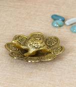 eCraftIndia Feng Shui Tortoise with DECORative plate for offices and home