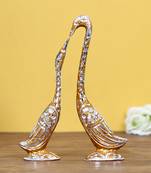 eCraftIndia Cute Swan Love Birds with 7 Inch Height DECORative Figurine