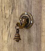 eCraftIndia Brass Lord ganesha Face wall Hanging with Bell