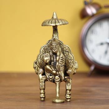 eCraftIndia Sai Baba Brass Idol Statue 1