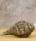 eCraftIndia Brass Auspicious Lord Ganesha Shankh