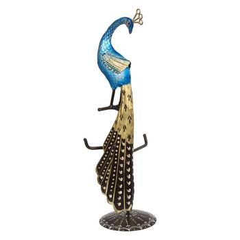 eCraftIndia Colorful Peocock Handcrafted Iron DECORative Showpiece 3
