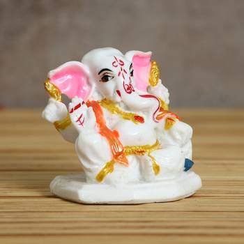 eCraftIndia DECORative Lord Ganesha Idol for Car Dashboard  Home Temple and Office Desks 2