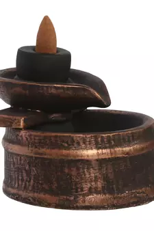 eCraftIndia Deep Steps Smoke Backflow Cone Incense Holder DECORative Showpiece