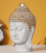 e craft india buddha head white polyresin showpiece