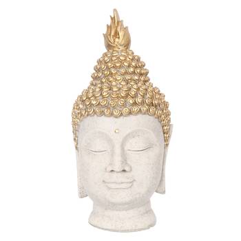 e craft india decorative buddha head showpiece white 2
