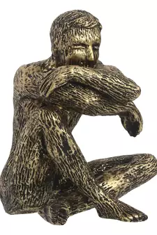 eCraftIndia Man Sitting in Thinking Position DECORative Statue