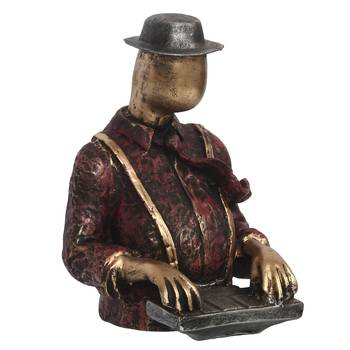 eCraftIndia Man with Hat playing Piano DECORative Statue 2