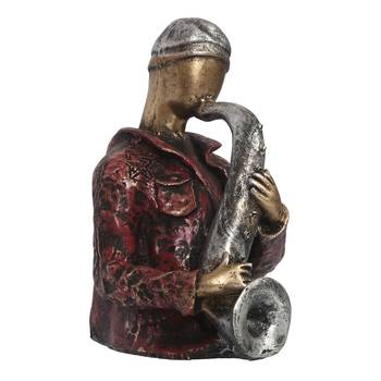 eCraftIndia Man with Hat playing Trumpet DECORative Statue 2