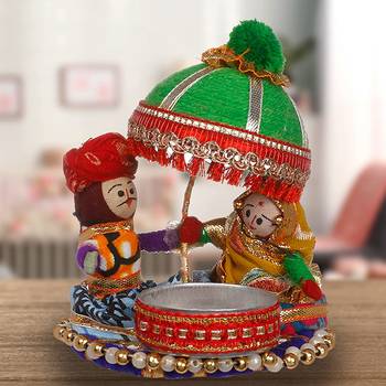 BK Creation Couple Tealight Candle Holder, Pack of 2 2