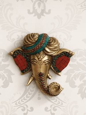 Handcrafted Hanging Brass Lord Ganesha  1