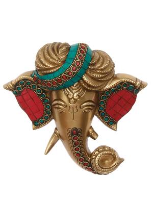Handcrafted Hanging Brass Lord Ganesha  3