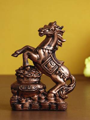 eCraftIndia Jumping Horse Antique Look Handcrafted DECORative Showpiece 1