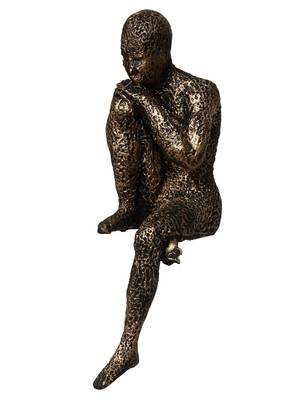 eCraftIndia Man Sitting in Thinking Position Handcrafted DECORative Showpiece 3