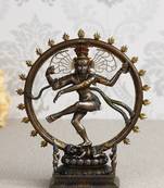 eCraftIndia Dancing Nataraja Cold Cast Bronze Resin DECORative Figurine