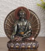 e craft india buddha figurine cold cast silver