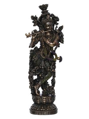 Bronze Krishna Idol  3