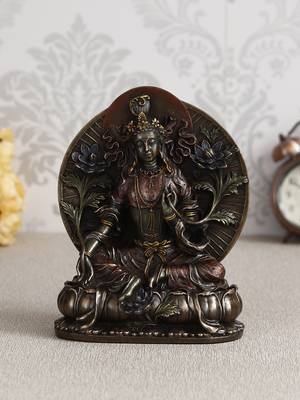 eCraftIndia Goddess Tara Cold Cast Bronze Resin DECORative Figurine 1
