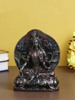 eCraftIndia Goddess Tara Cold Cast Bronze Resin DECORative Figurine 2