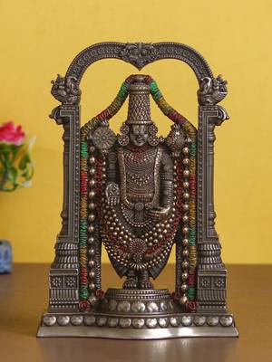 eCraftIndia Tirupati Balaji Cold Cast Bronze Resin DECORative Figurine 1