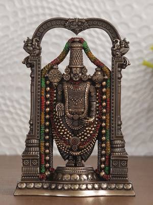 eCraftIndia Tirupati Balaji Cold Cast Bronze Resin DECORative Figurine 2