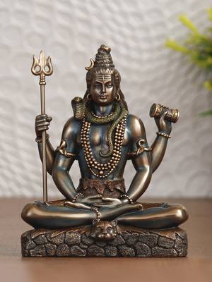 Antique Finish Brass Shiva Idol for Home Decor 1