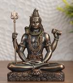 Antique Finish Brass Shiva Idol for Home Decor