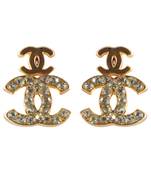 Chanel Stud Earring Women Gold for everyday wear