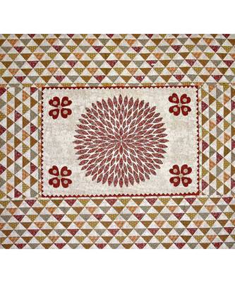 multicolor cotton abstract print bedsheet with pillow covers 3