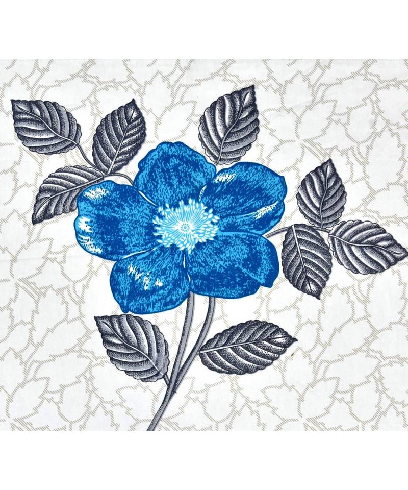 multicolor cotton abstract print bedsheet with pillow covers