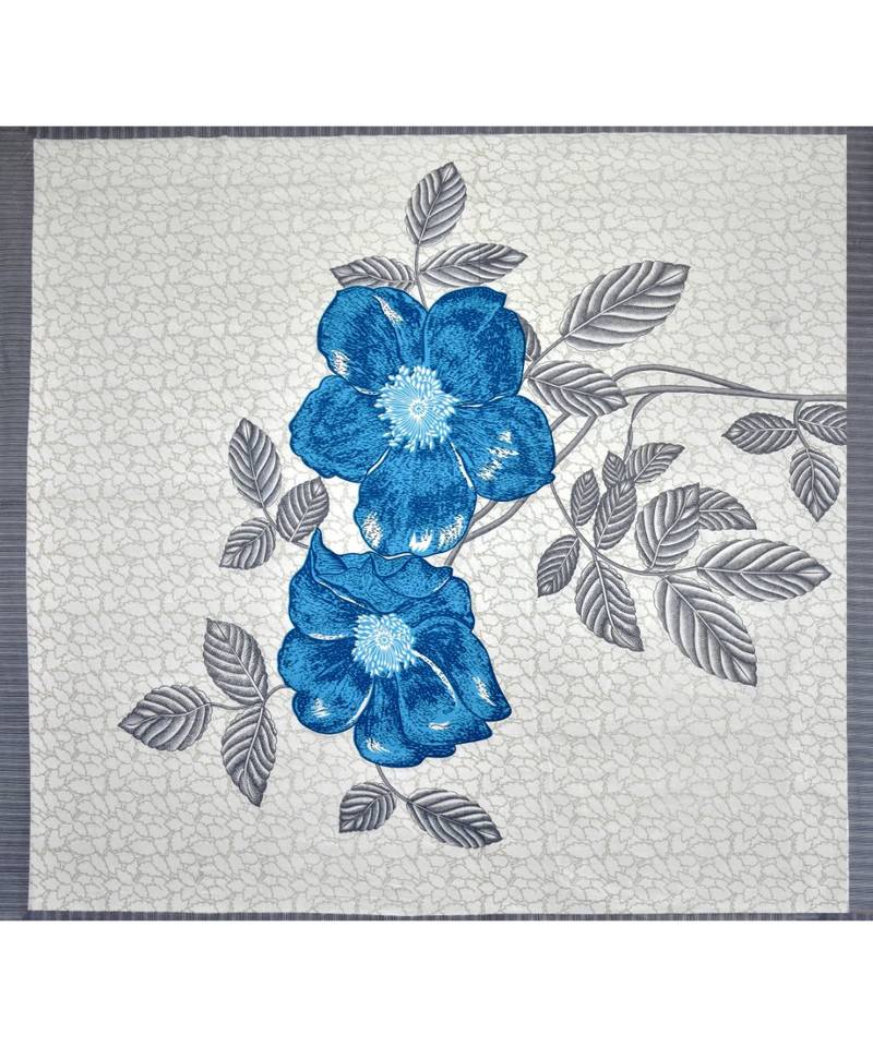 multicolor cotton abstract print bedsheet with pillow covers