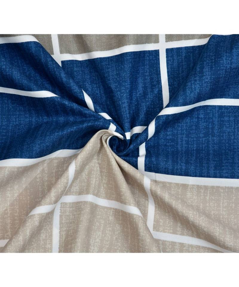 multicolor cotton abstract print bedsheet with pillow covers