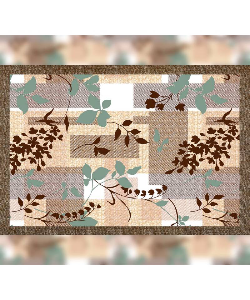 multicolor cotton abstract print bedsheet with pillow covers