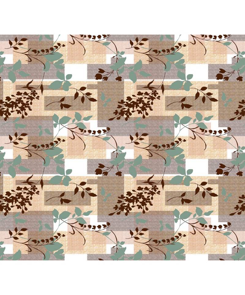 multicolor cotton abstract print bedsheet with pillow covers