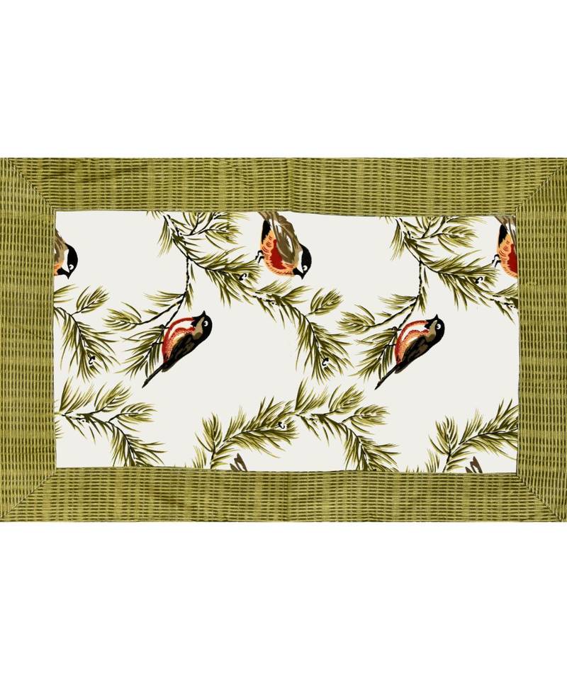 multicolor cotton abstract print bedsheet with pillow covers