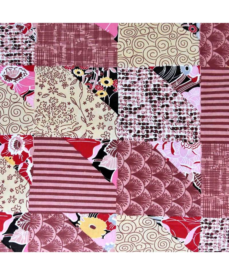 multicolor cotton abstract print bedsheet with pillow covers