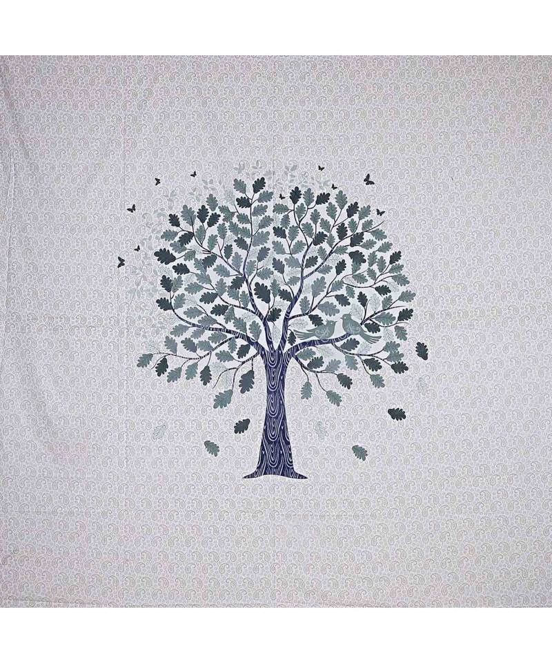 multicolor cotton abstract print bedsheet with pillow covers