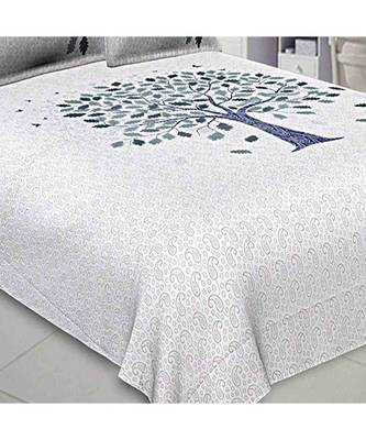 multicolor cotton abstract print bedsheet with pillow covers 3