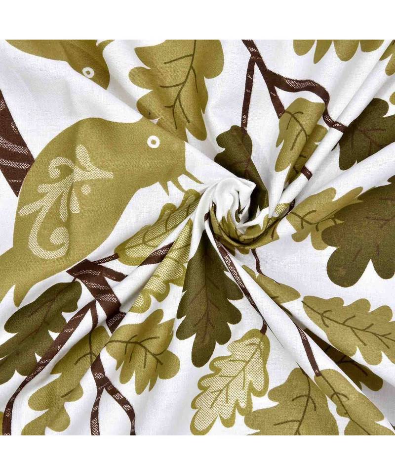 multicolor cotton abstract print bedsheet with pillow covers