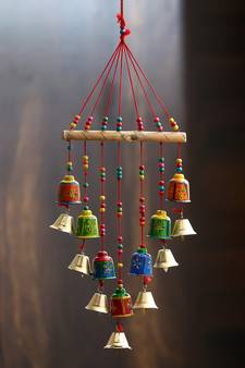 eCraftIndia Handcrafted DECORative Wall Door Window Hanging Bells