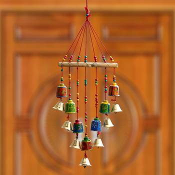 eCraftIndia Handcrafted DECORative Wall Door Window Hanging Bells 2