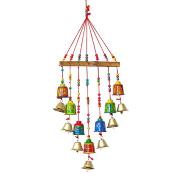 eCraftIndia Handcrafted DECORative Wall Door Window Hanging Bells 4