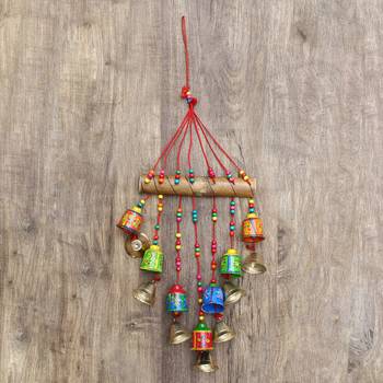 eCraftIndia Handcrafted DECORative Wall Door Window Hanging Bells 6