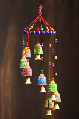 eCraftIndia Handcrafted DECORative Wall Door Window Hanging Bells
