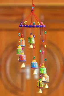eCraftIndia Handcrafted DECORative Wall Door Window Hanging Bells