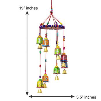 eCraftIndia Handcrafted DECORative Wall Door Window Hanging Bells 5