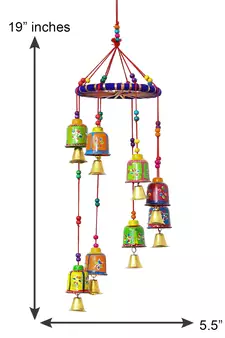 eCraftIndia Handcrafted DECORative Wall Door Window Hanging Bells