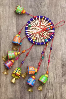eCraftIndia Handcrafted DECORative Wall Door Window Hanging Bells