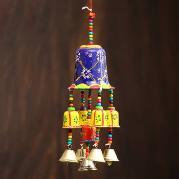 eCraftIndia Handcrafted DECORative Wall Door Window Hanging Bells 1