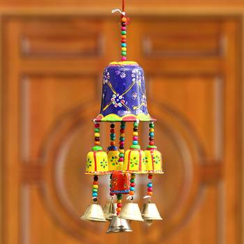 eCraftIndia Handcrafted DECORative Wall Door Window Hanging Bells 2